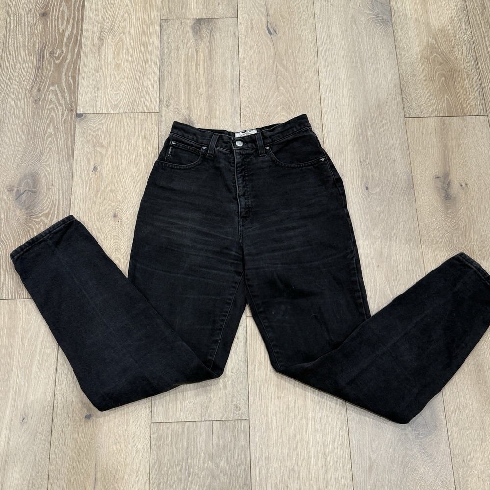 Vtg Armani Jeans‎ Georgia Armani Black Womens Skinny Sz EU 29 Cotton Milano